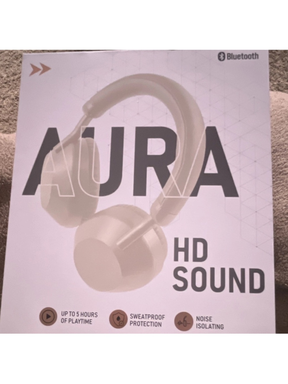 Aura Over-Ear Bluetooth Headphones - White